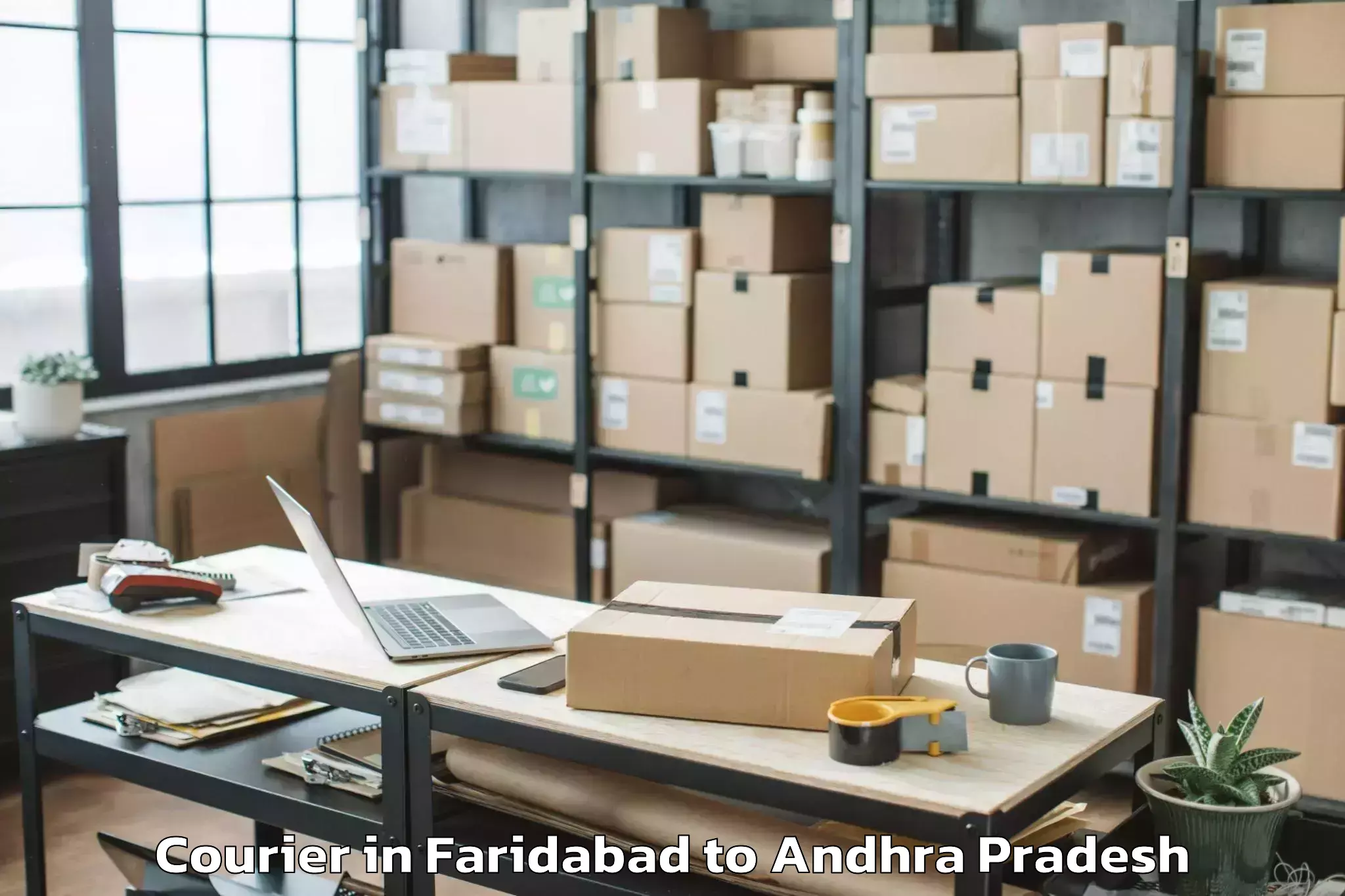 Top Faridabad to Biccavolu Courier Available